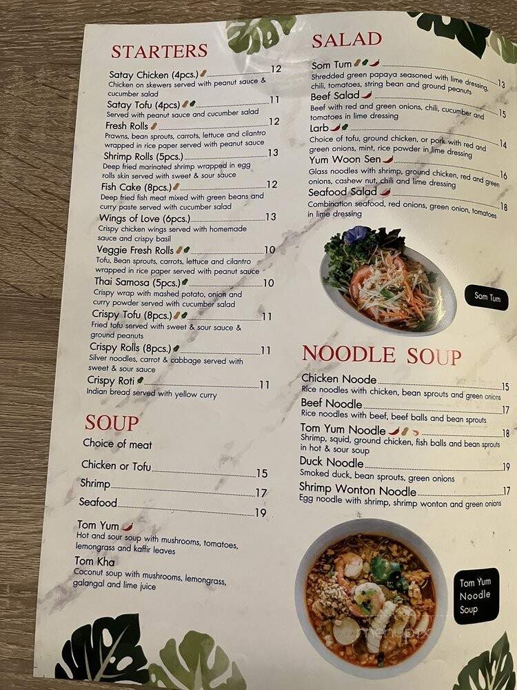 R HaanThai - Fremont, CA menu_pic
