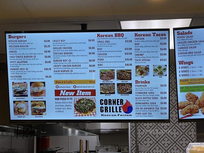 Corner Grille - Los Angeles, CA menu_pic