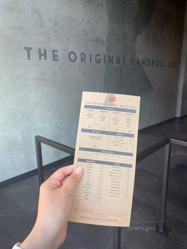 KazuNori Koreatown - Los Angeles, CA menu_pic