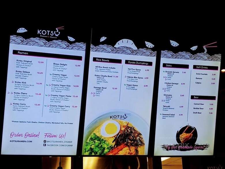 Kotsu Ramen & Gyoza - Sylmar, CA menu_pic