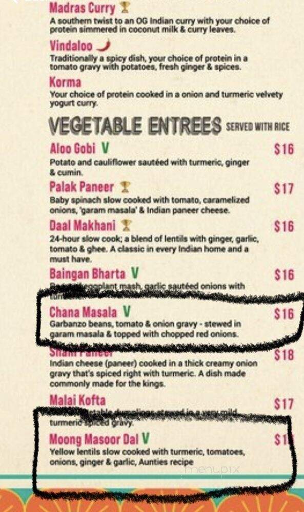 Naan & Curry - Las Vegas, NV menu_pic