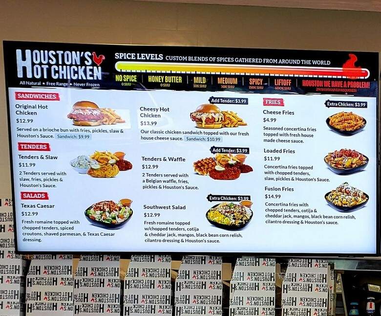 Houston's Hot Chicken - Cerritos, CA menu_pic
