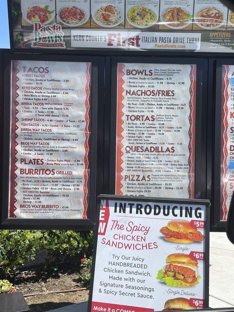 Taco Bros - Bakersfield, CA menu_pic