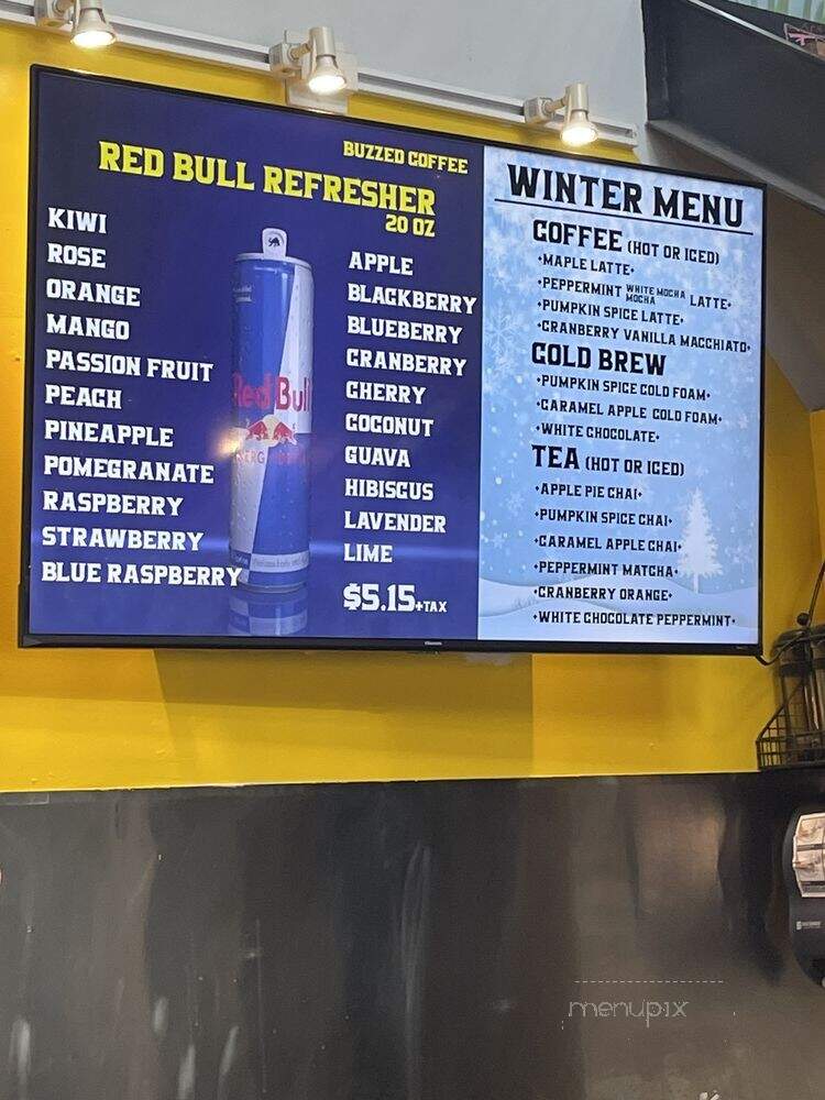 Buzzed Coffee - Reno, NV menu_pic