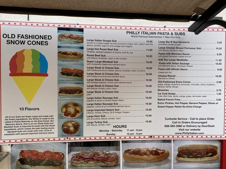 S Philly Steak Subs Corp - Canton, NC menu_pic