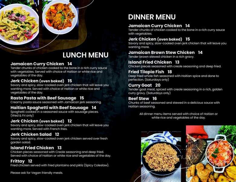Island Cuisine - Dickinson, ND menu_pic