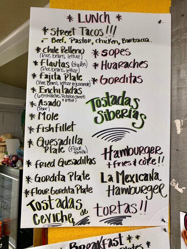 Mi Tierra - Seven Points, TX menu_pic