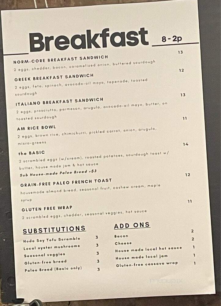 Communal Cafe - Nevada City, CA menu_pic