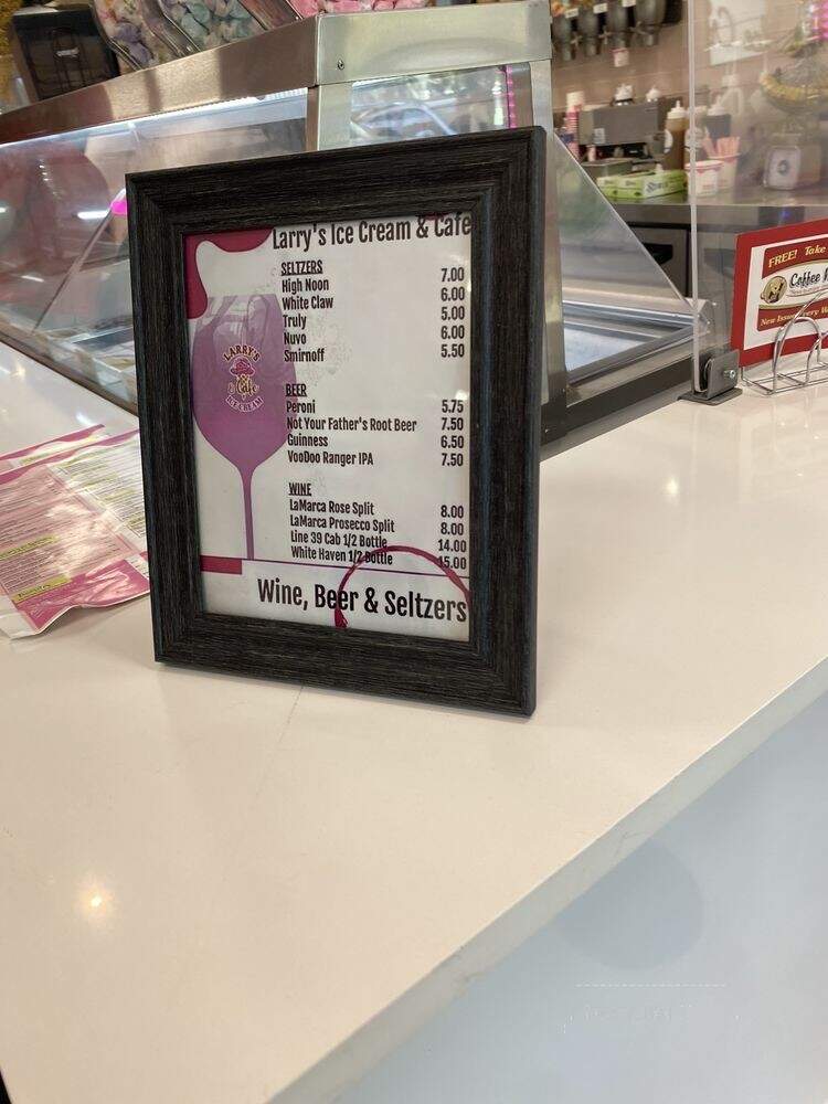 Larry's Ice Cream & Cafe - Boca Raton, FL menu_pic