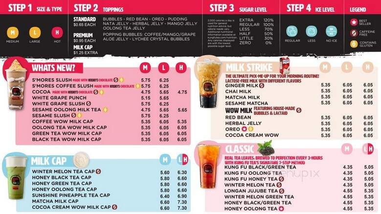 Kung Fu Tea - Levittown, PA menu_pic