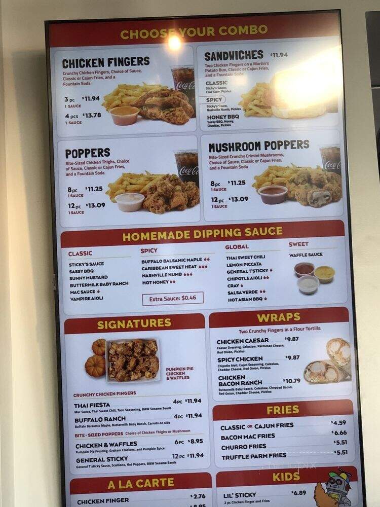 Sticky's - Yonkers, NY menu_pic