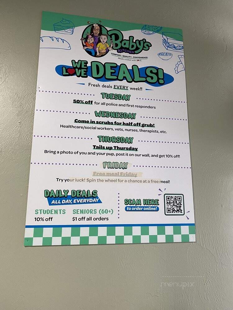 Baby's Kitchen & Ice Cream Shop - Gainesville, FL menu_pic