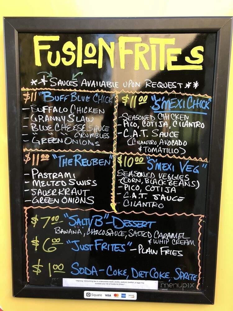 Fusion Frites - Boise, ID menu_pic