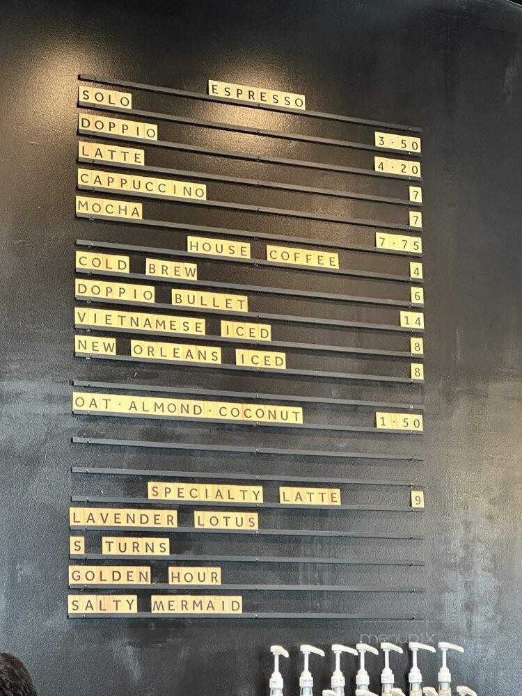 Doppio - Corolla, NC menu_pic