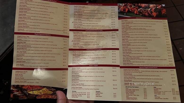 Mughlai Indian Cuisine - New York, NY menu_pic