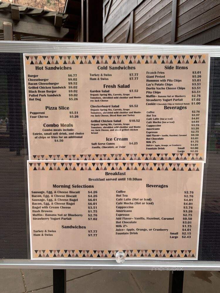 Castle Dome Cafe - Springdale, UT menu_pic