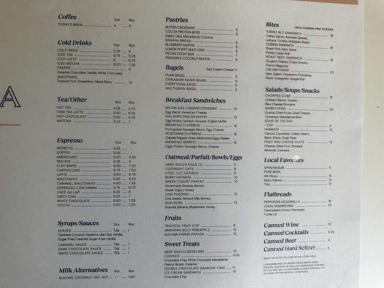 Ho'olana - Kahuku, HI menu_pic