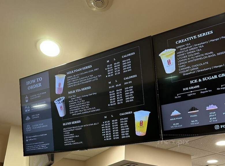 Gong Cha - Boston, MA menu_pic