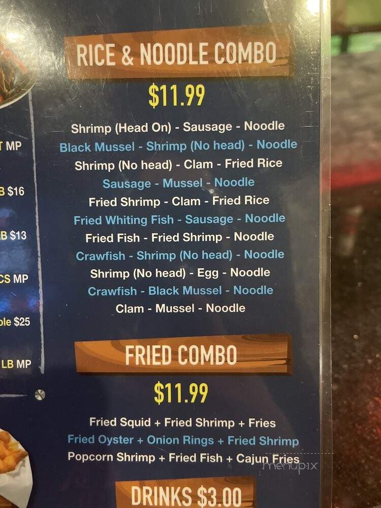 The Crab Shack - Hyde Park, MA menu_pic