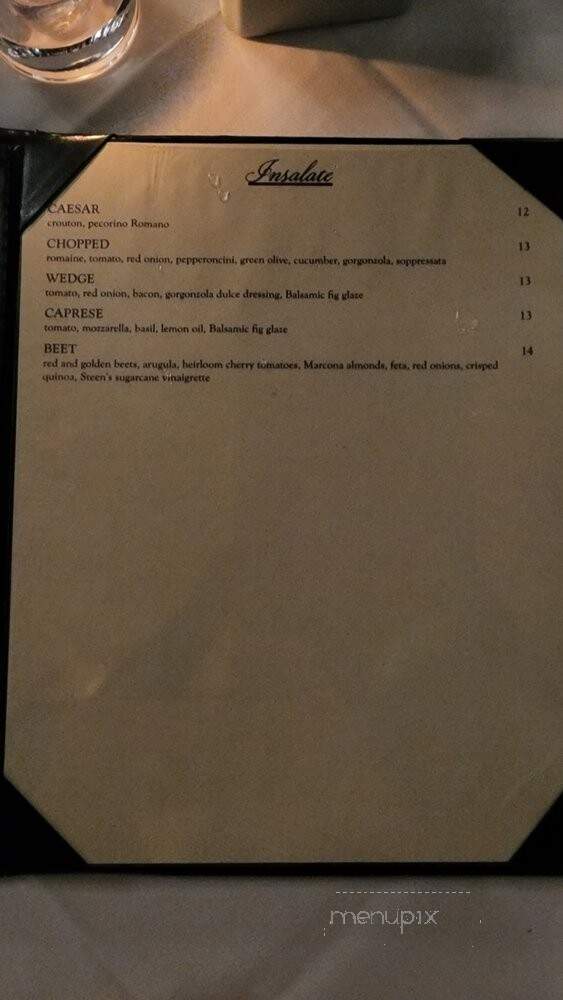 Rizzuto's Ristorante & Chop House - Gretna, LA menu_pic
