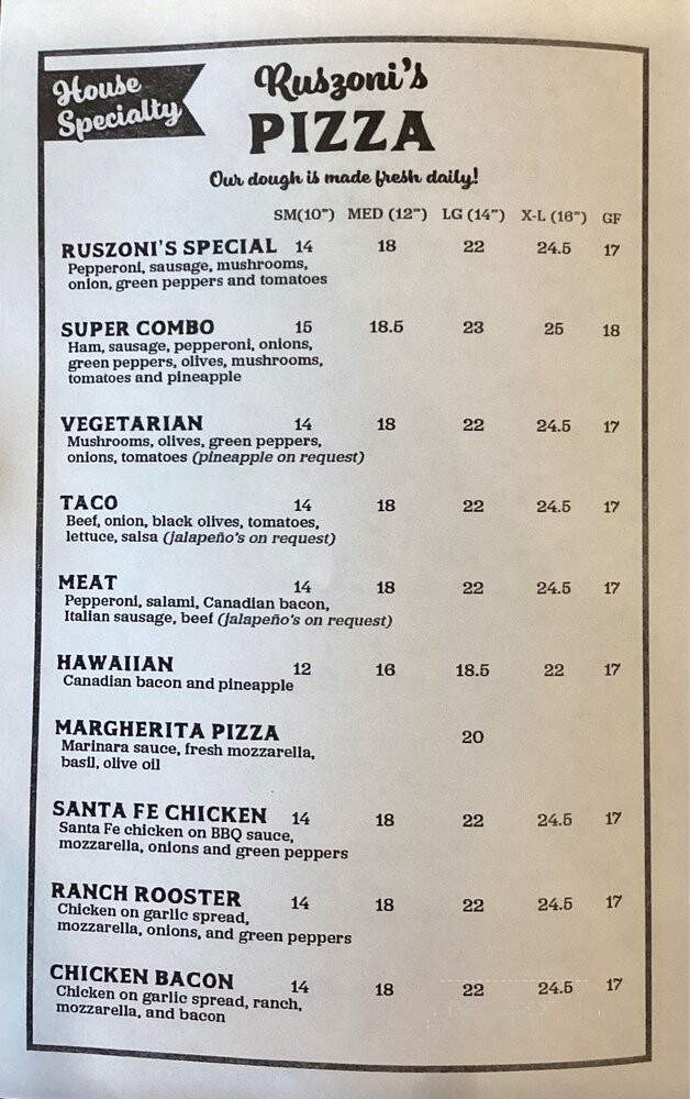 Ruszoni's Pizza - Meridian, ID menu_pic