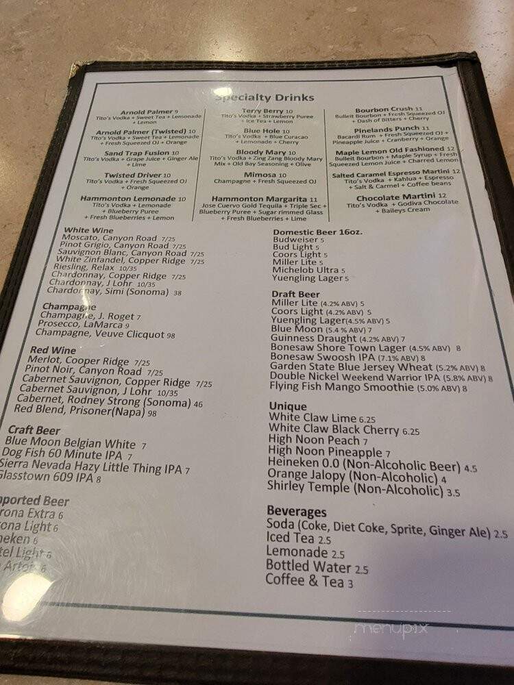 Twisted Tavern - Hammonton, NJ menu_pic