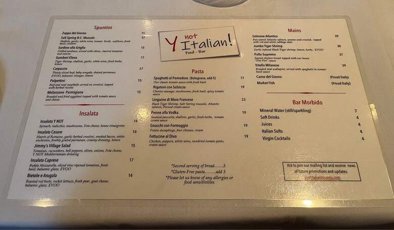 Y Not Italian! - Toronto, ON