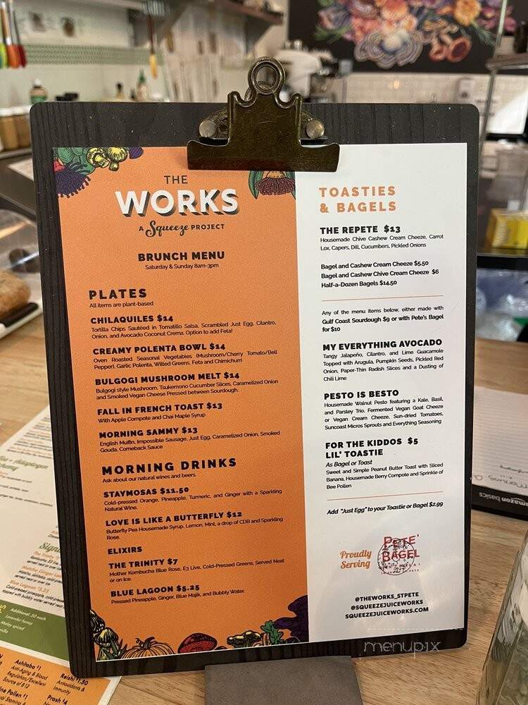 The Works - St. Petersburg, FL menu_pic