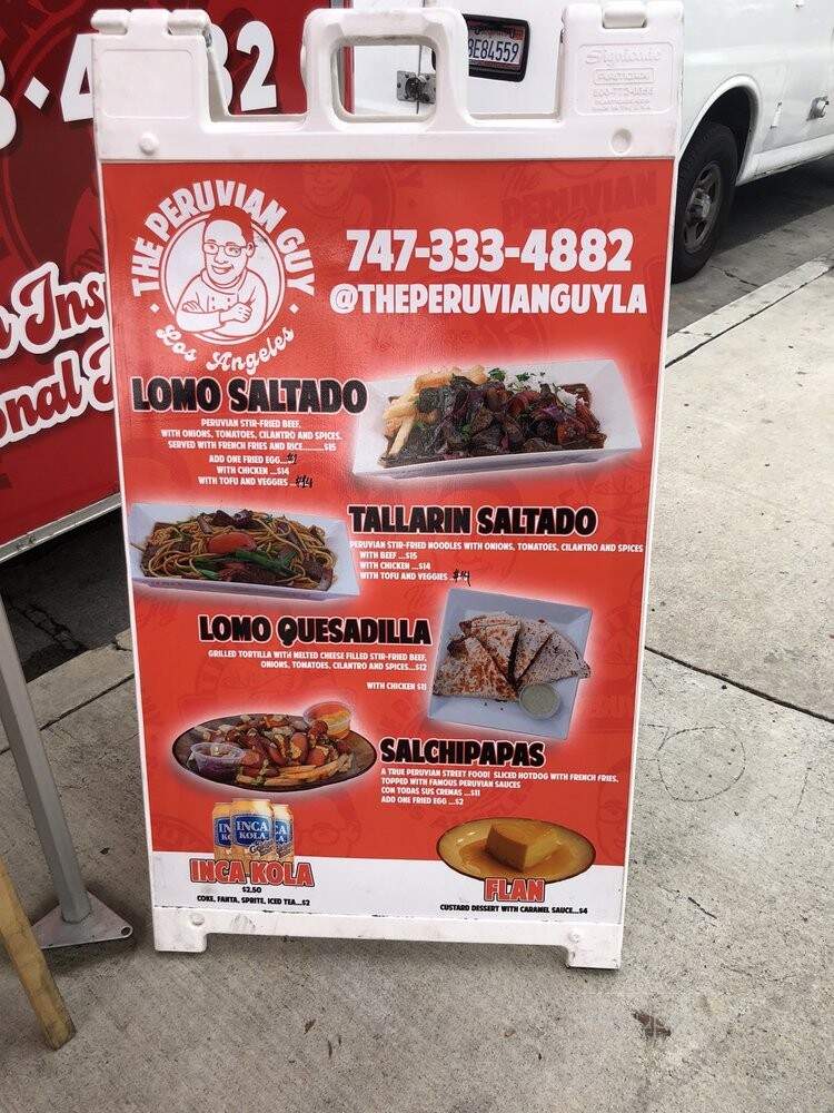 The Peruvian Guy - Studio City, CA menu_pic