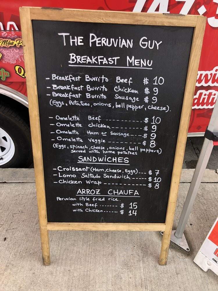 The Peruvian Guy - Studio City, CA menu_pic