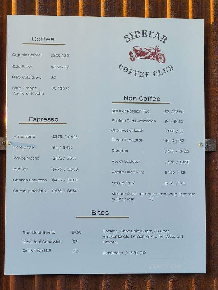 Sidecar Coffee Club - St. George, UT