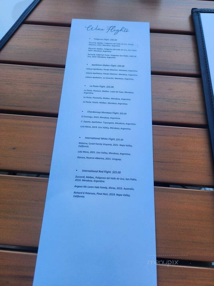 Entrecot Restaurant - Napa, CA menu_pic
