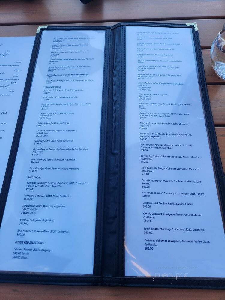 Entrecot Restaurant - Napa, CA menu_pic