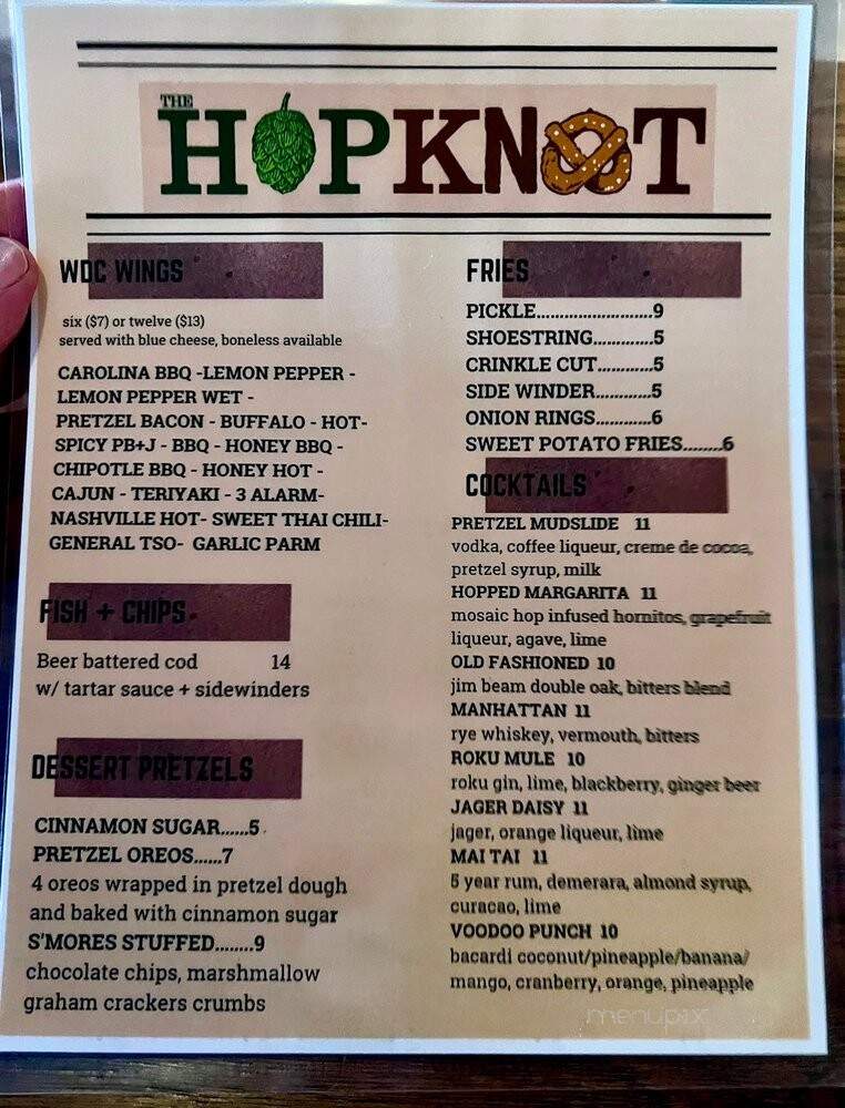 The Hop Knot - Portland, CT menu_pic