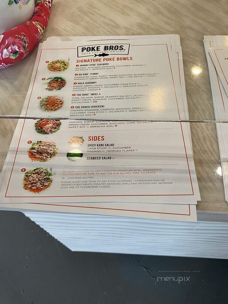 Poke Bros. - Cinnaminson, NJ menu_pic