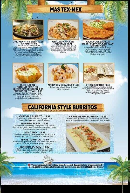 Mariscos Nayarit - Virginia Beach, VA menu_pic
