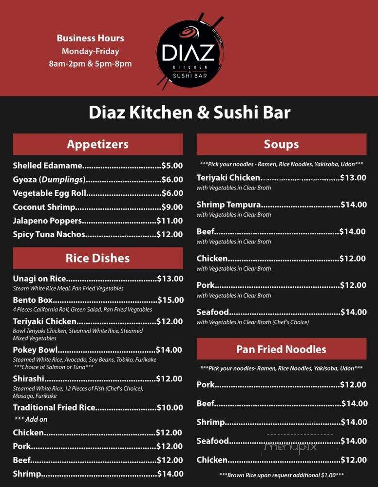 Diaz Kitchen & Sushi Bar - Albuquerque, NM