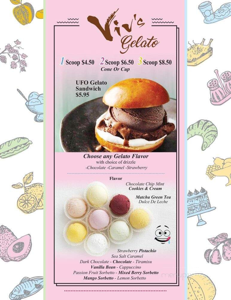 Viv's Gelato - New York, NY menu_pic