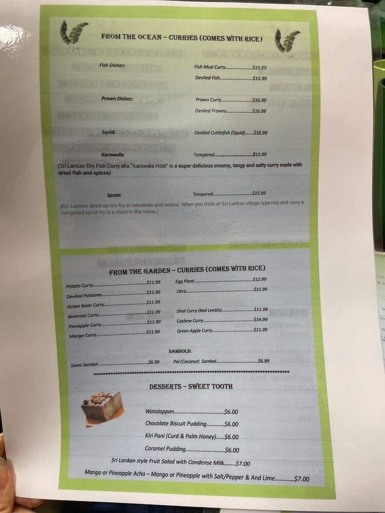 Banana Leaf - Orlando, FL menu_pic