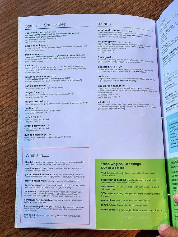 Fresh on Danforth - Toronto, ON menu_pic