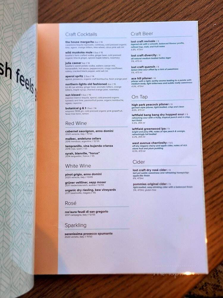 Fresh on Danforth - Toronto, ON menu_pic