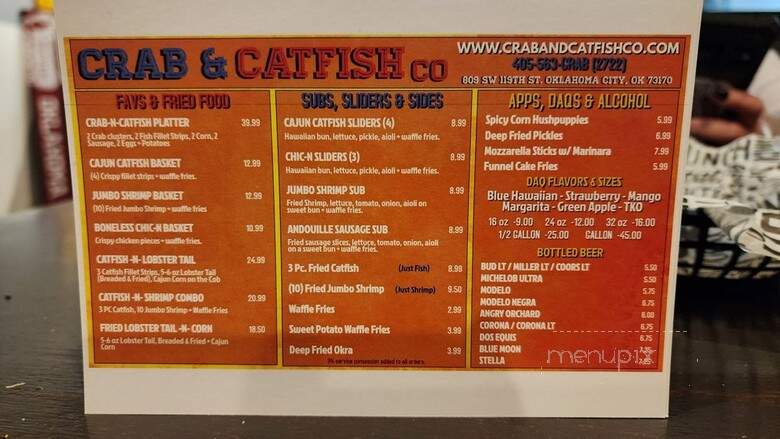 The Crab & Catfish - Oklahoma City, OK menu_pic