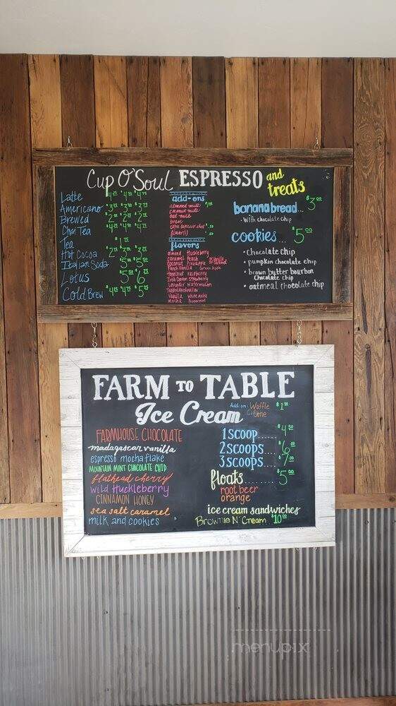 Farm To Table Ice Cream - Columbia Falls, MT menu_pic