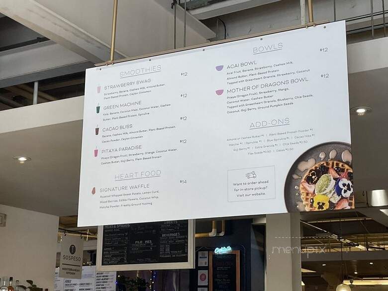 Greenheart Juice Shop - Washington, DC menu_pic