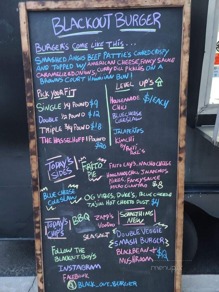 BlackOut Burger - Charleston, SC menu_pic