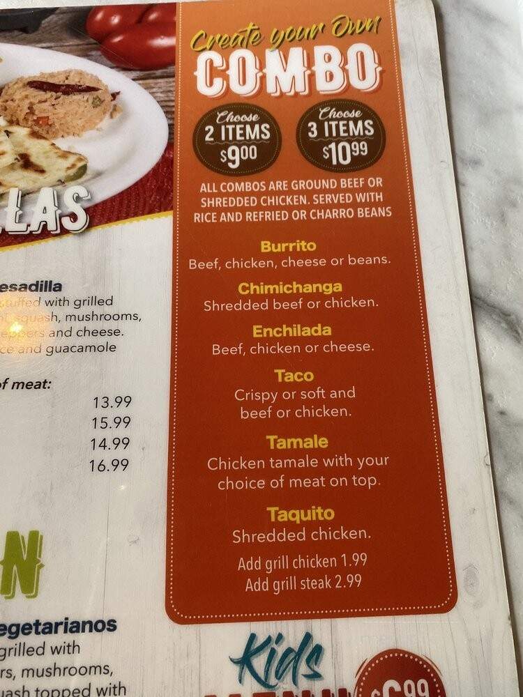 Cactus Cantina Tacos and Tequilas Bar - Alpharetta, GA menu_pic