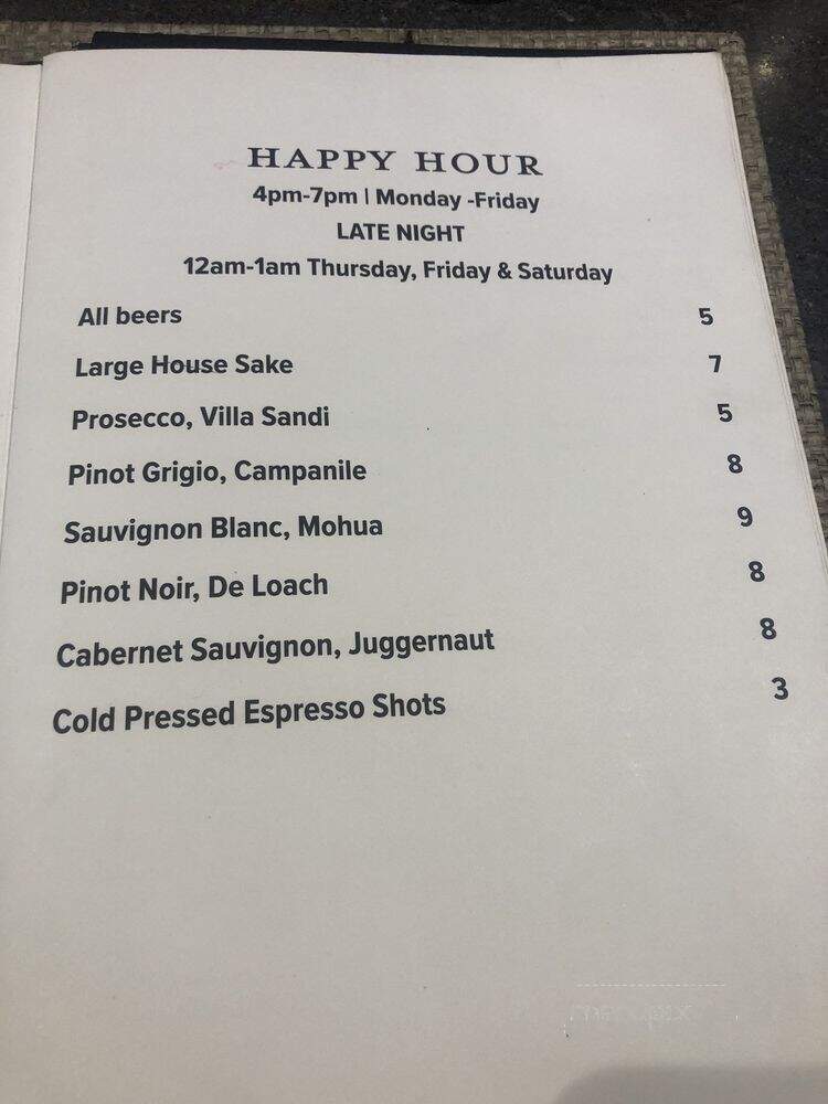 Sushi Sake Little Havana - Miami, FL menu_pic