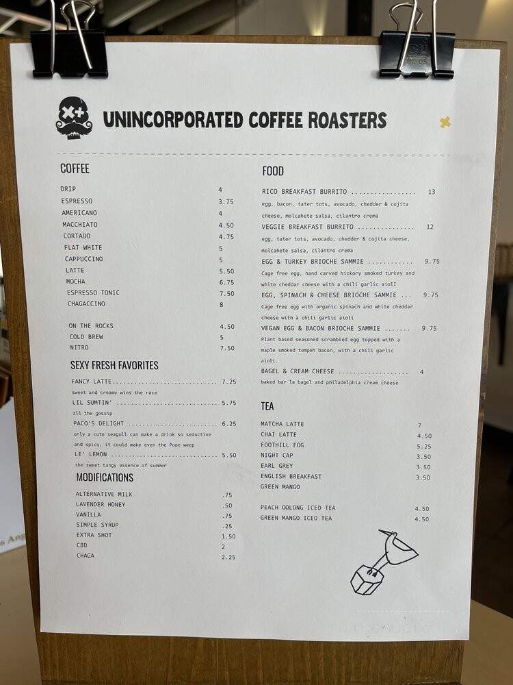 Unincorporated Coffee Roasters - Los Angeles, CA