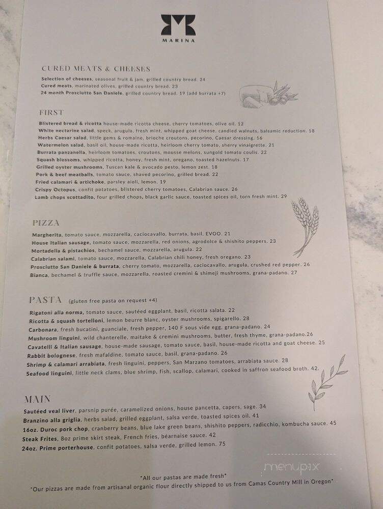 Marina - Pasadena, CA menu_pic