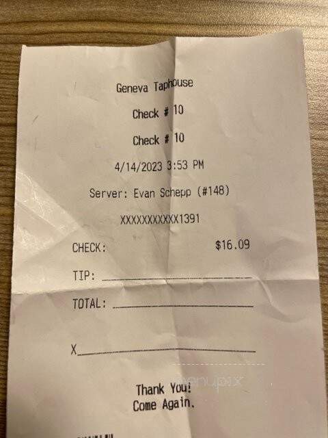 Geneva Taphouse - Lake Geneva, WI menu_pic
